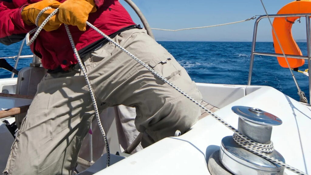 Skipper aboard a yacht in the Balearic Islands