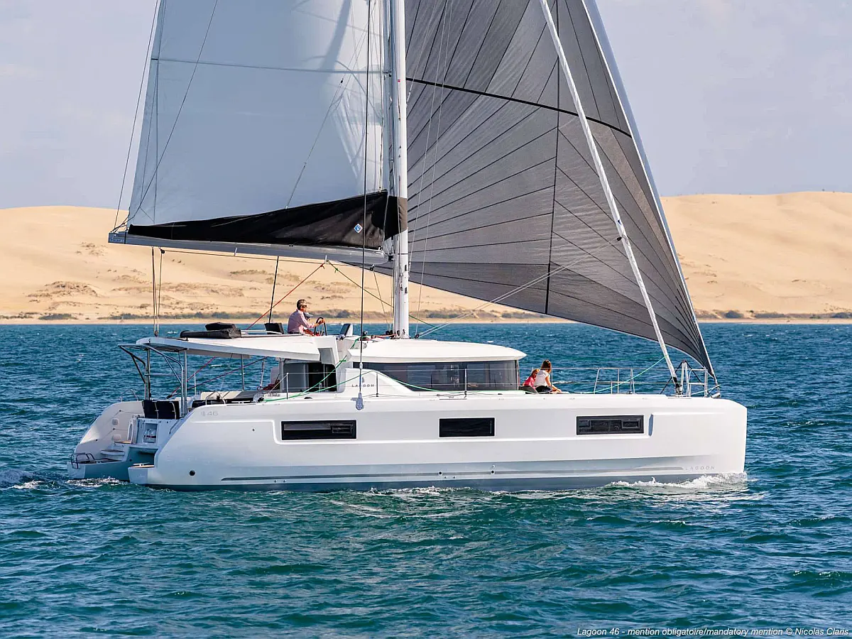 Lagoon 46 "Voyager" catamaran, First Class Sailing Spain, Mallorca