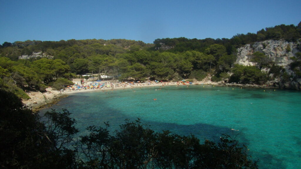 Yacht charter at Cala Macarella, Menorca